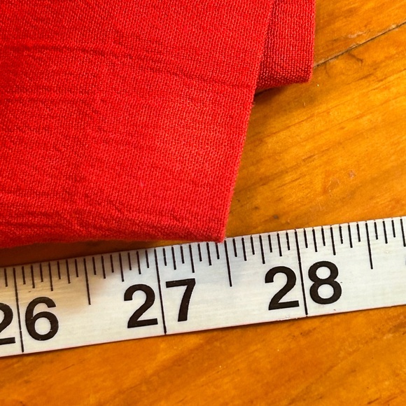 1X CM Shapes red Calcutta Crinkle wide leg pull on pants with pockets - Picture 12 of 12